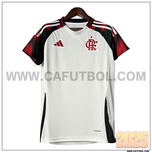 Nuevo Camiseta de Flamengo Segunda Mujer Rosa/Blanco 2025 2026