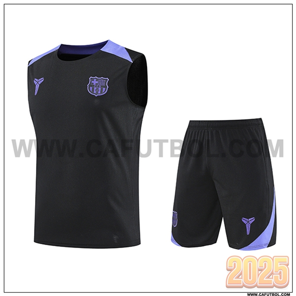 Camiseta Entrenamiento sin mangas FC Barcelona Negro/Violeta 2025 2026