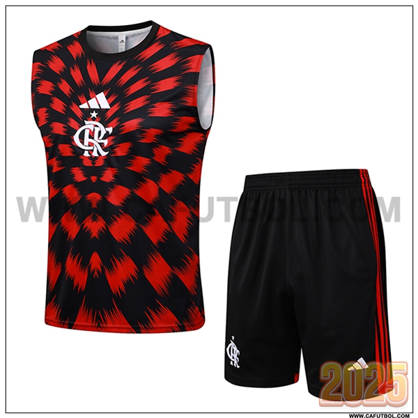 Camiseta Entrenamiento sin mangas Flamengo Rojo/Negro 2025 2026