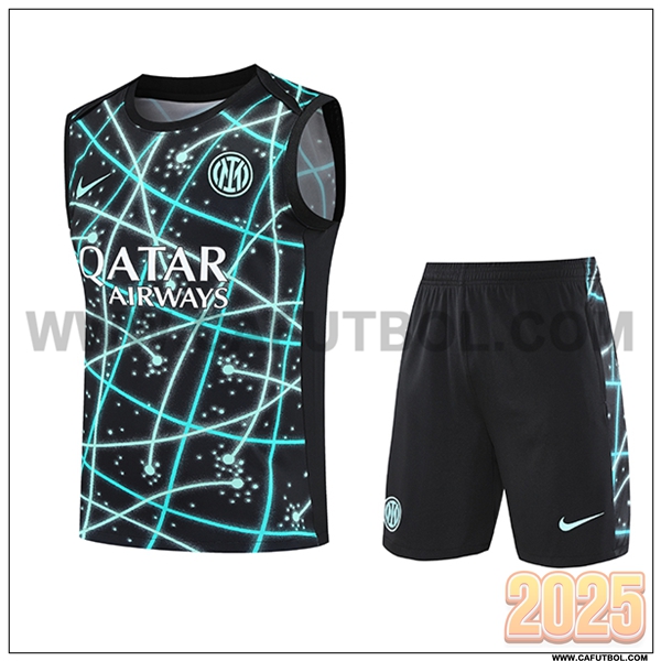 Camiseta Entrenamiento sin mangas Inter Milan Negro/Azul 2025 2026