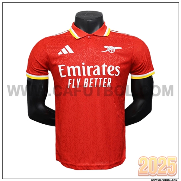 Camiseta Polo Arsenal Rojo 2025 2026