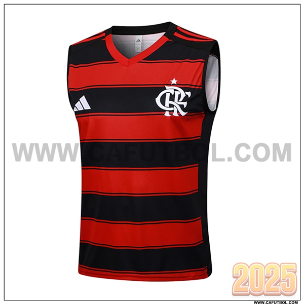 Chalecos De Futbol Flamengo Rojo/Negro 2025 2026 -02