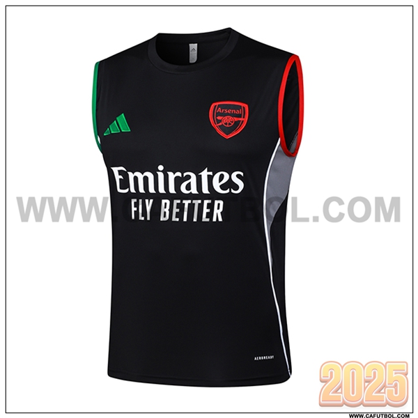 Chalecos De Futbol Arsenal Negro/Gris 2025 2026