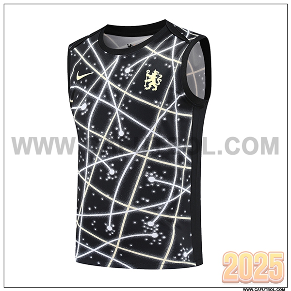 Chalecos De Futbols FC Chelsea Negro/Blanco 2025 2026