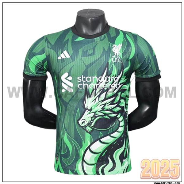 Camiseta Entrenamiento FC Liverpool Verde 2025 2026