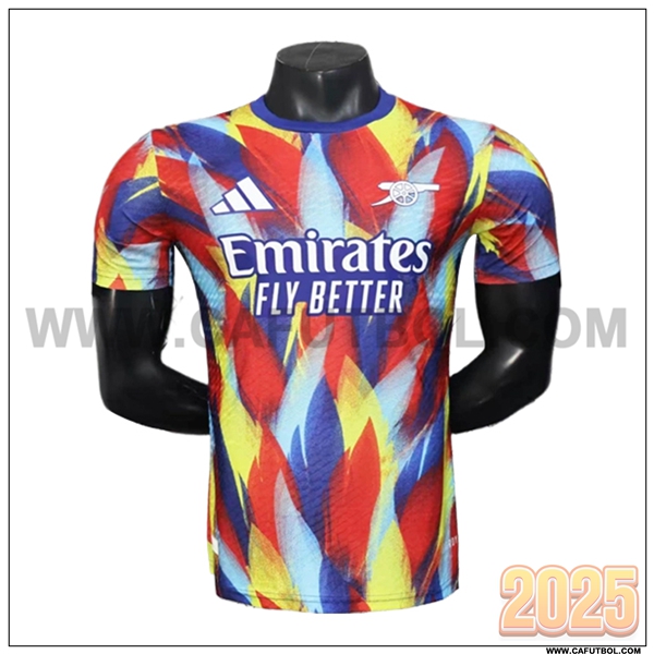 Camiseta Entrenamiento Arsenal Rojo/Amarillo/Azul 2025 2026