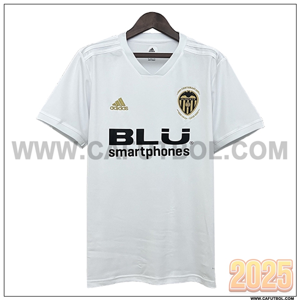Primera Camiseta de Valencia CF Blanco Retro 2018/2019