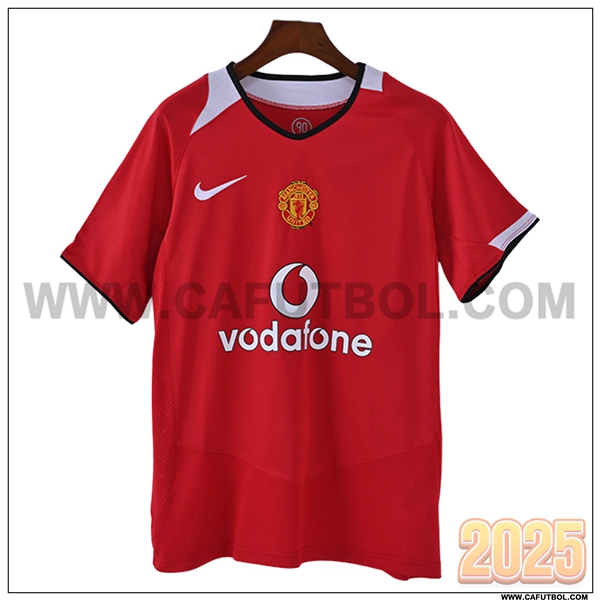 Primera Camiseta de Manchester United Rojo/Blanco Retro 1986/1988