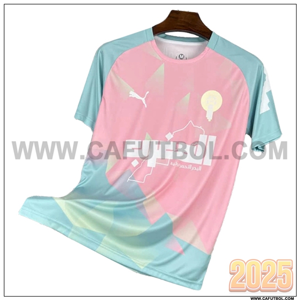 Camiseta Equipo de Marruecos Rosa/Azul Edicion Especial 2025 2026