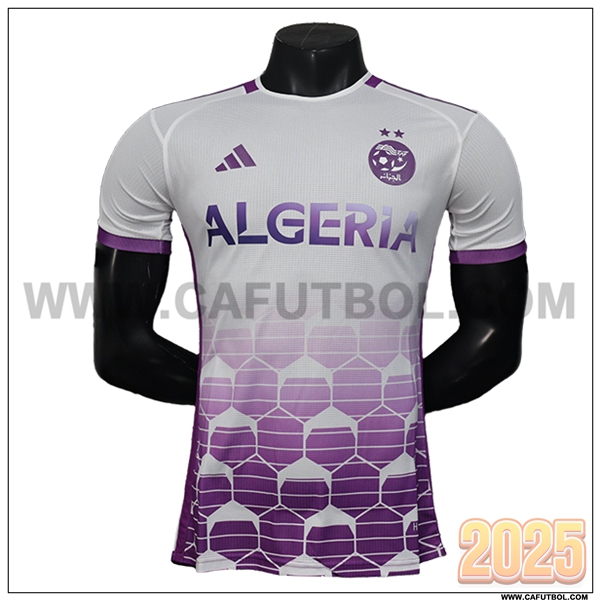 Camiseta Equipo de Argelia Blanco/Purpura Edicion Especial 2025 2026