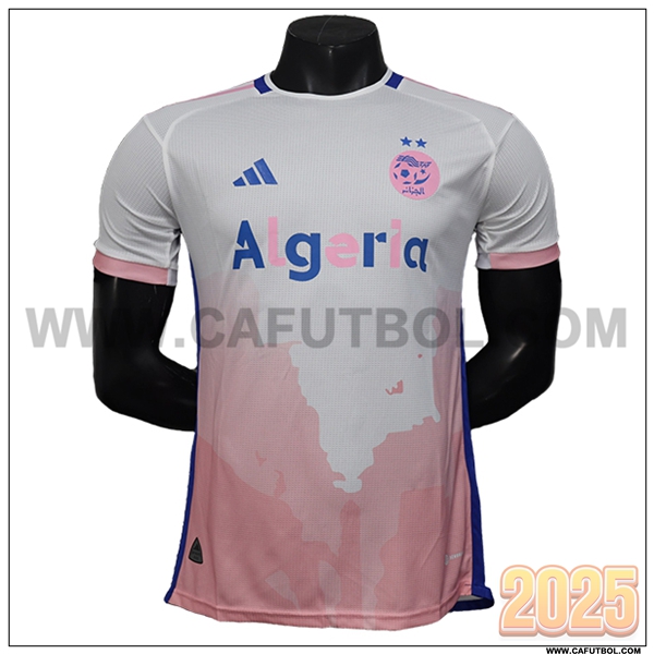 Camiseta Equipo de Argelia Blanco/Rosa Edicion Especial 2025 2026