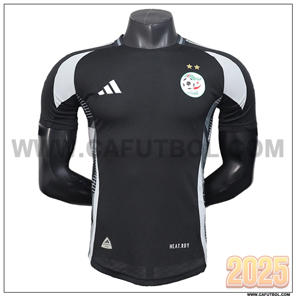 Camiseta Equipo de Argelia Negro/Gris Edicion Especial 2025 2026