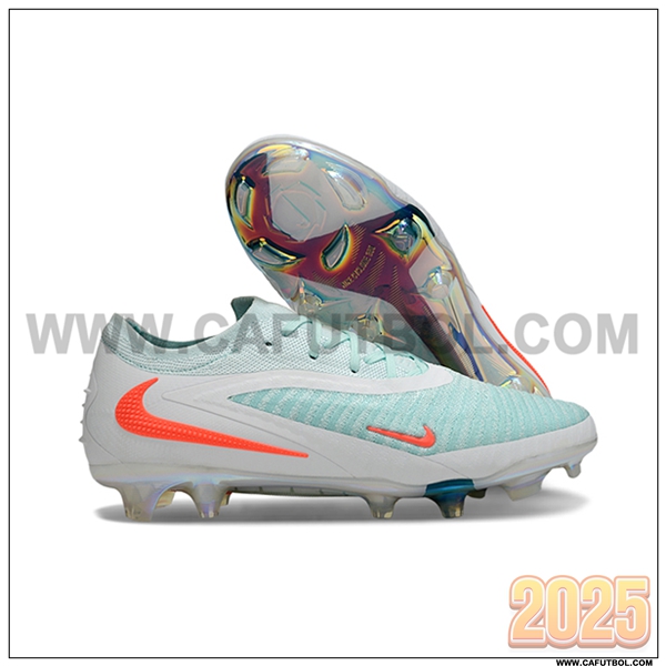 Nike Botas De Fútbol Phantom GX III Elite FG Blanco/Verde/Naranja