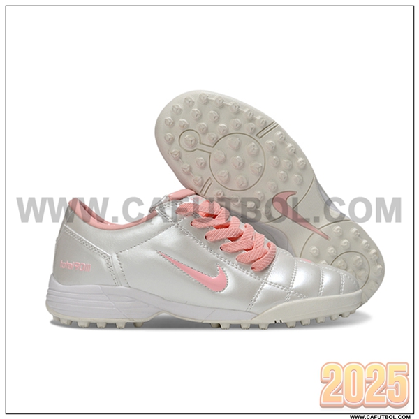 Nike Botas De Fútbol T90 TF Gris/Rosa