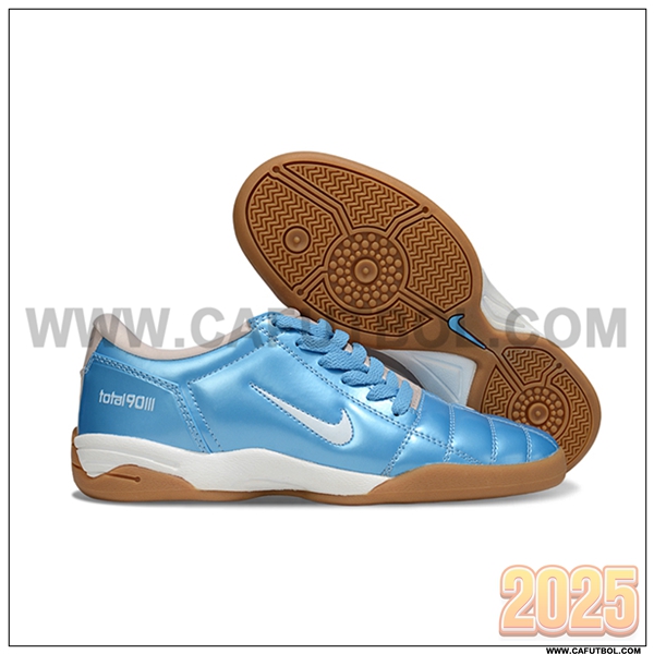 Nike Botas De Fútbol T90 IC Azul/Blanco