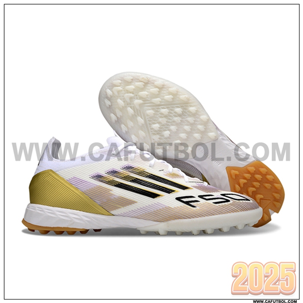 Adidas Botas De Fútbol F50 PRO TF Beige/Negro/Marrón/Violeta