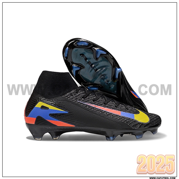 Nike Botas De Fútbol Air Zoom Mercurial Superfly IIX Elite FG Negro/Rojo/Azul/Amarillo