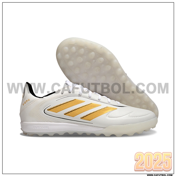 Copa Botas De Fútbol GLORO II TF Blanco/Amarillo
