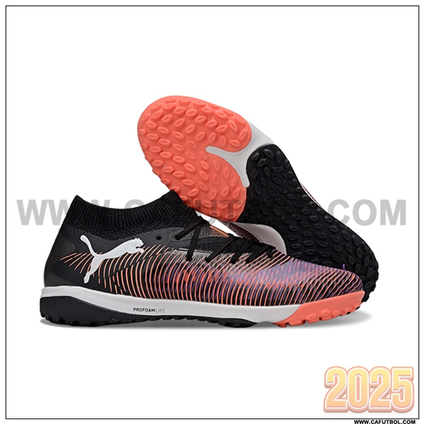 PUMA Botas De Fútbol FUTURE 8 ULTIMATE TF Negro/Naranja