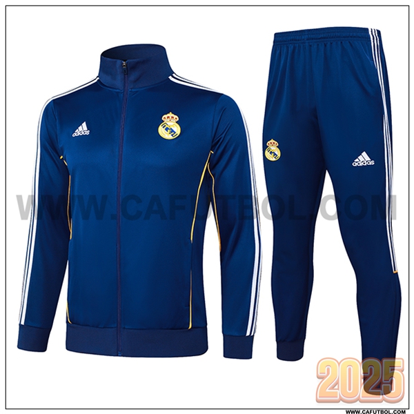 Chandal Chaquetas Futbol Real Madrid azul real 2025 2026