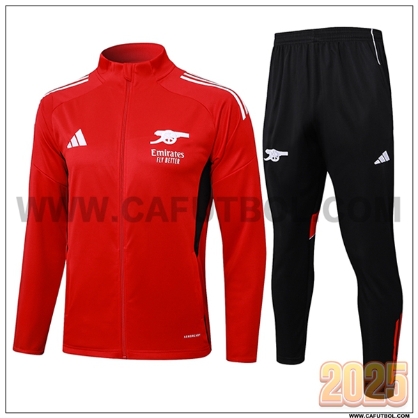 Chandal Chaquetas Futbol Arsenal Rojo 2025 2026