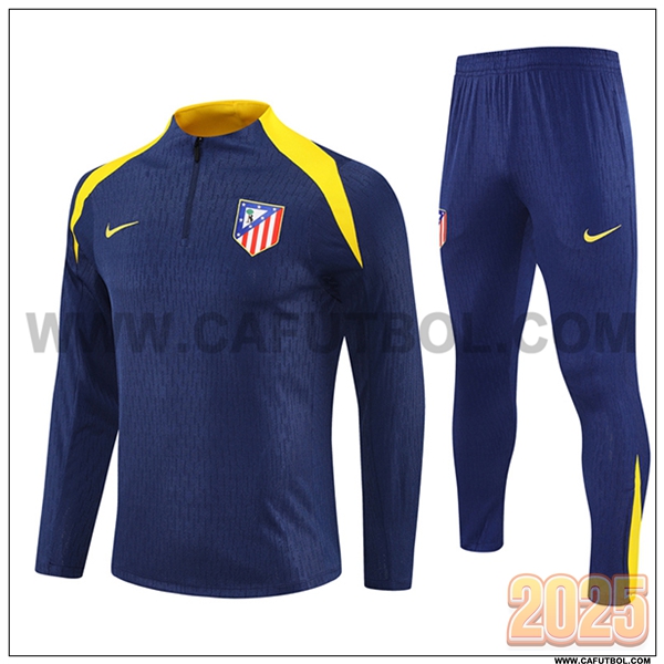 Chandal de Futbol Atletico Madrid Azul/Amarillo 2025 2026