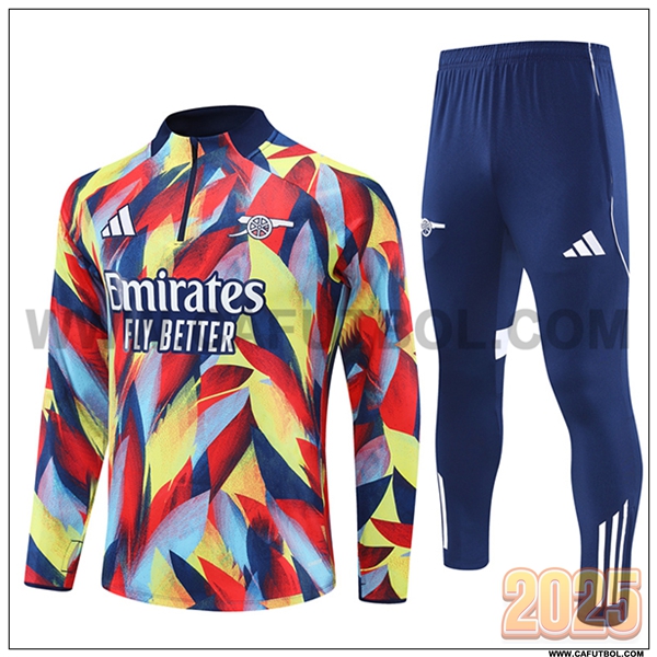 Chandal de Futbol Arsenal Amarillo/Rojo/Azul 2025 2026