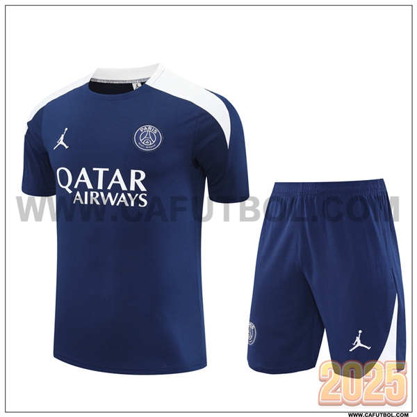 Camiseta Entrenamiento PSG Ninos Azul/Blanco 2025 2026