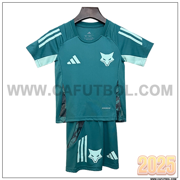 Camiseta Entrenamiento Cruzeiro Ninos Verde 2025 2026 -02