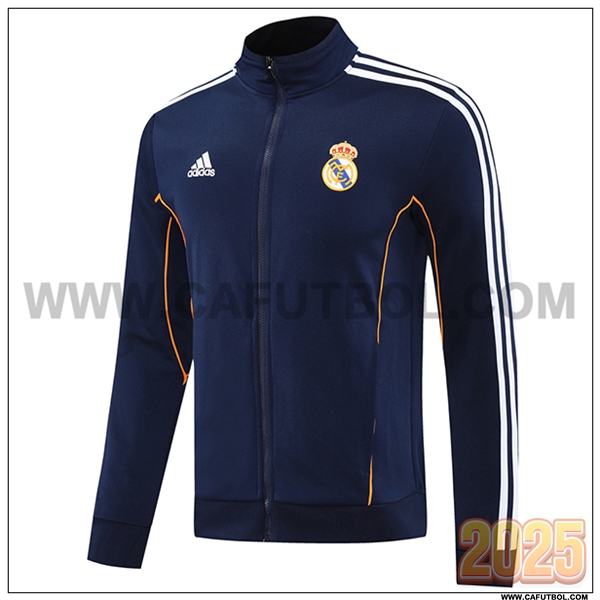 Chaquetas Futbol Real Madrid Azul Oscuro 2025 2026