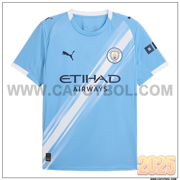 Nuevo Camiseta de Manchester City Primera Azul Claro 2025 2026