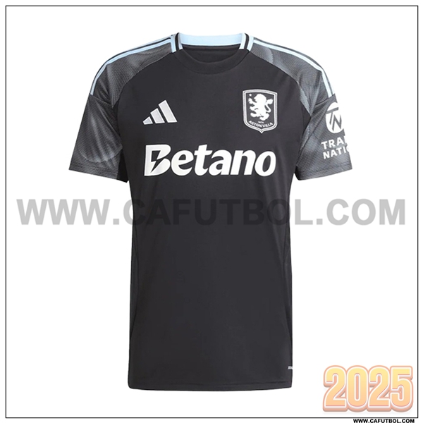 Nuevo Camiseta de Aston Villa Segunda Negro 2025 2026