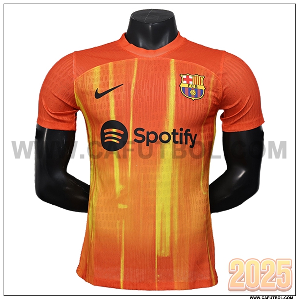 Camiseta Futbol FC Barcelone Naranja Edicion Especial 2025 2026