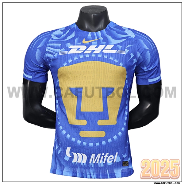 Segunda Camiseta Futbol Pumas UNAM Azul 2025 2026
