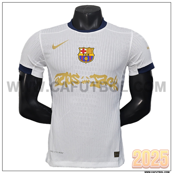 Nuevo Camiseta de FC Barcelone x Travis Scott Blanco 2024/2025