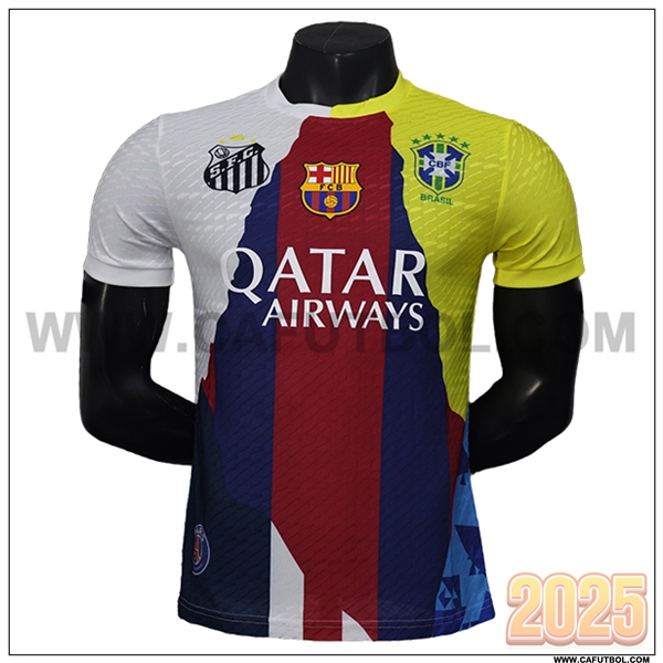 Camiseta Futbol FC Barcelone NEYMAR.JR #10 Rojo/Azul Edicion Especial 2025 2026