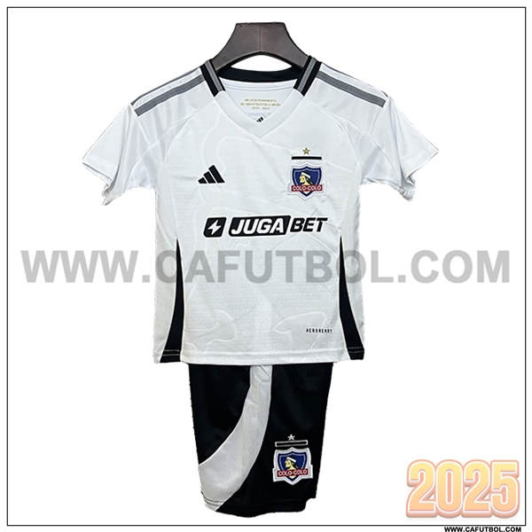 Nuevo Camiseta de Colo-Colo Primera Ninos Blanco 2025 2026