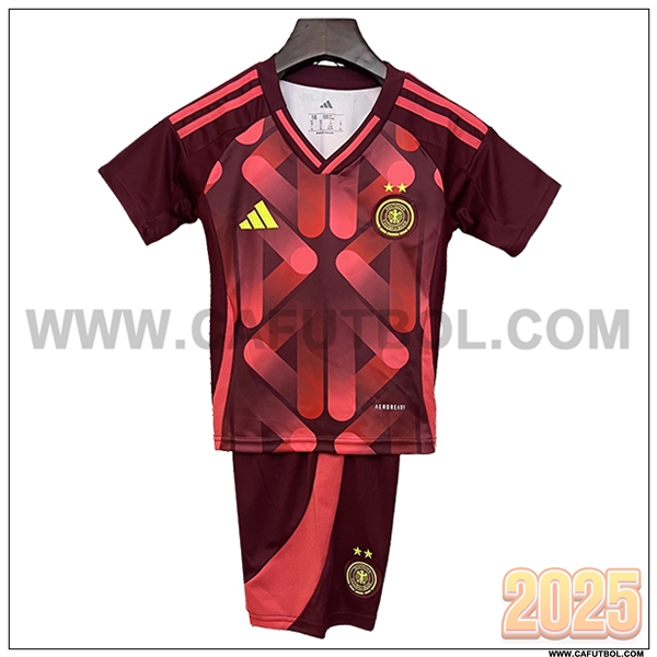 Nuevo Camiseta de Alemania Segunda Ninos Rojo 2025 2026