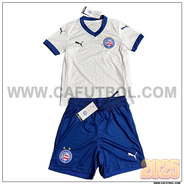 Nuevo Camiseta de EC Bahia Primera Ninos Blanco/Azul 2025 2026