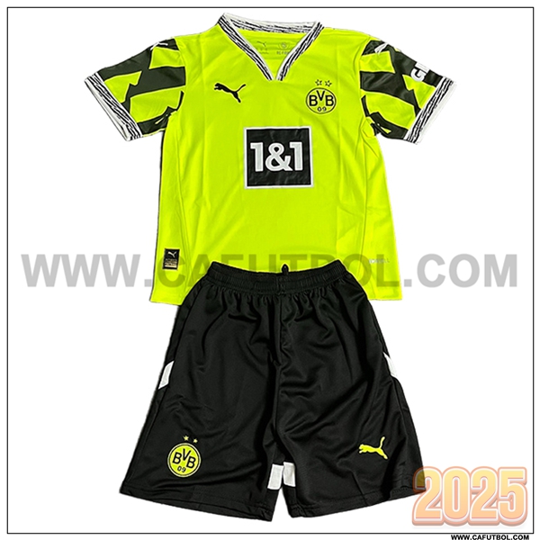 Camiseta Futbol Dortmund BVB Ninos Verde/Negro Edicion Especial 2025 2026