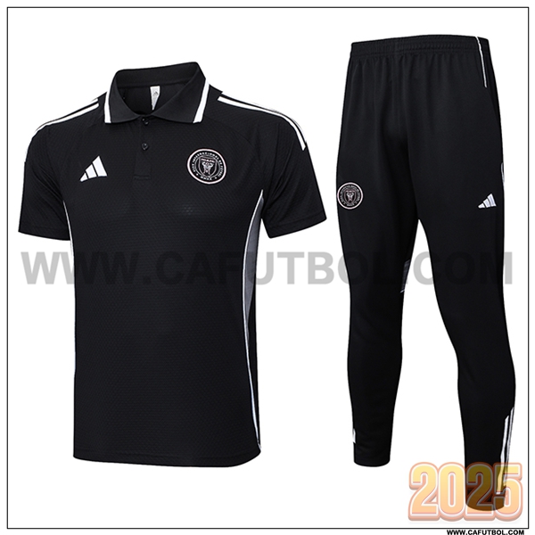 Camiseta Polo Inter Miami CF Negro/Gris 2025 2026
