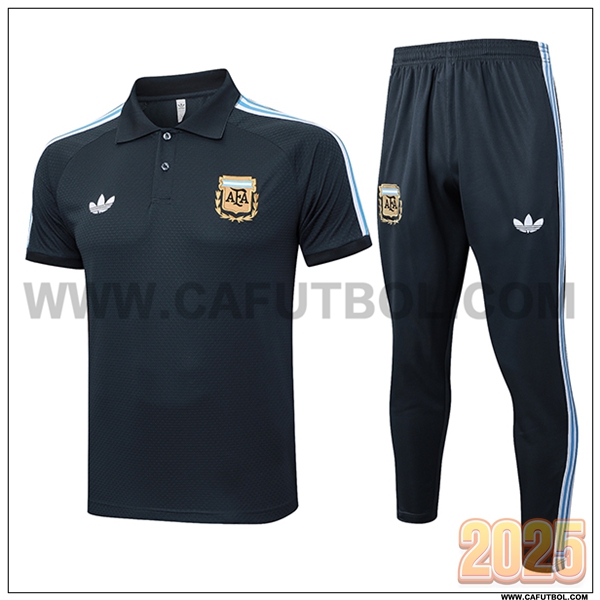 Camiseta Polo Argentina Gris Oscuro 2025 2026