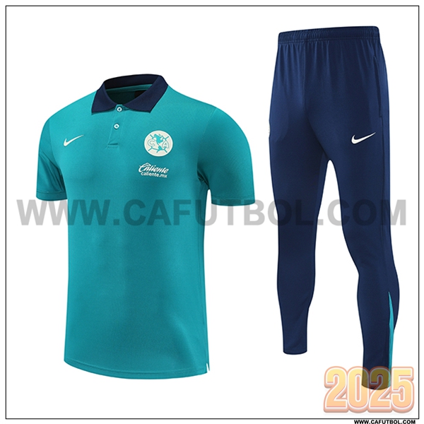Camiseta Polo Club America Verde 2025 2026