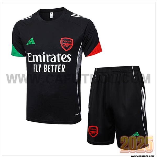 Camiseta Entrenamiento Arsenal Negro 2025 2026