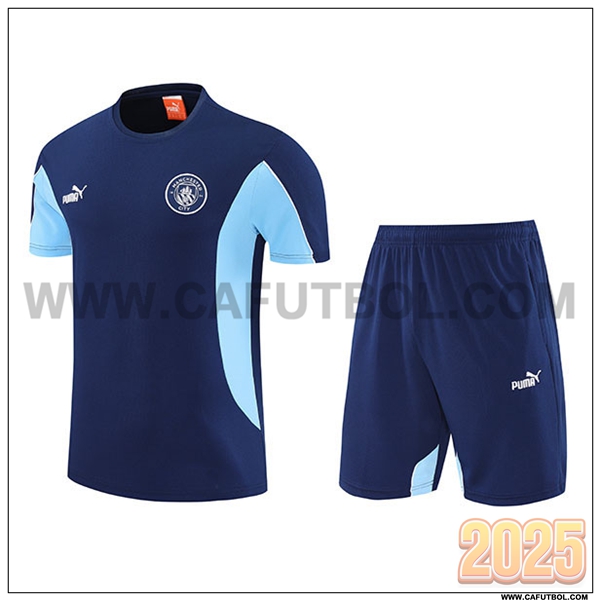 Camiseta Entrenamiento Manchester City Azul 2025 2026 -02