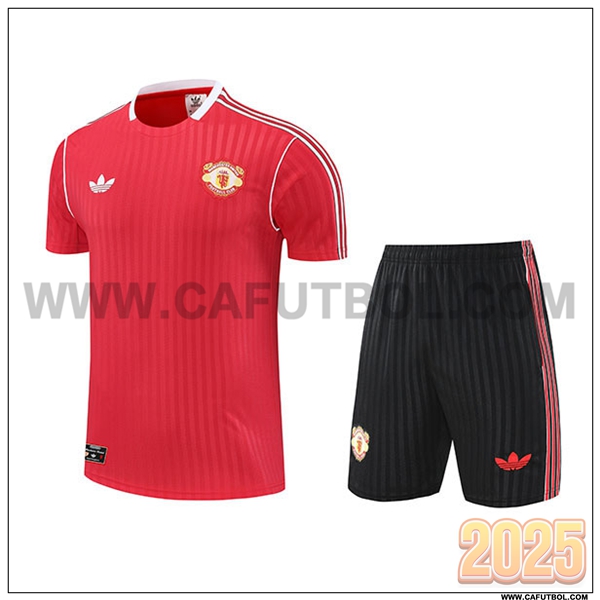 Camiseta Entrenamiento Manchester United Rojo 2025 2026