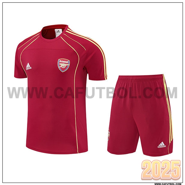 Camiseta Entrenamiento Arsenal Rojo/Amarillo 2025 2026