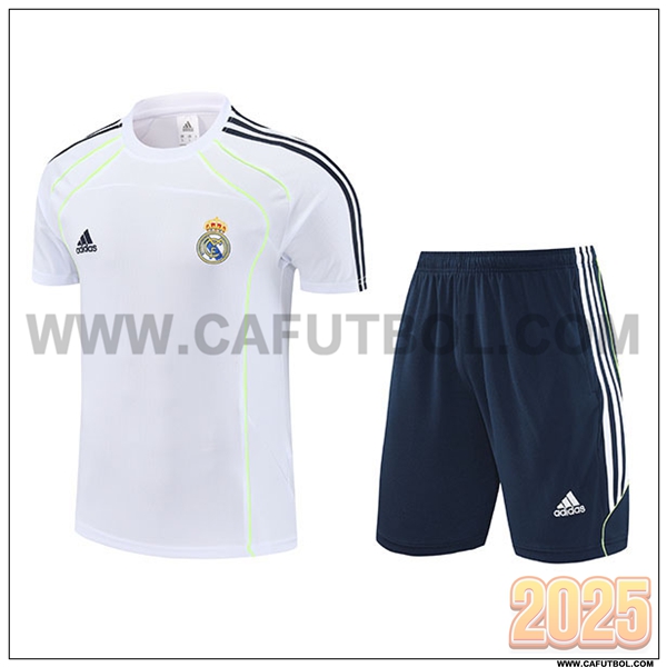 Camiseta Entrenamiento Real Madrid Blanco/Negro/Verde 2025 2026 -02
