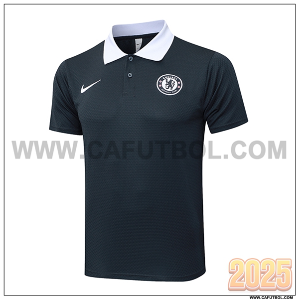 Camiseta Polo FC Chelsea Gris Oscuro 2025 2026