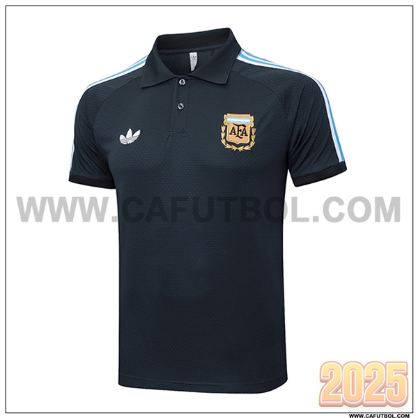 Camiseta Polo Argentina Gris Oscuro 2025 2026